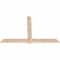Ekena Millwork Eugene Smooth Timber Gable Bracket, Douglas Fir, 72"W x 48"H x 1 1/2"D x 5 1/2"F, 16/12 Pitch GBW072X48X0206EUG00SDF - alternate 3